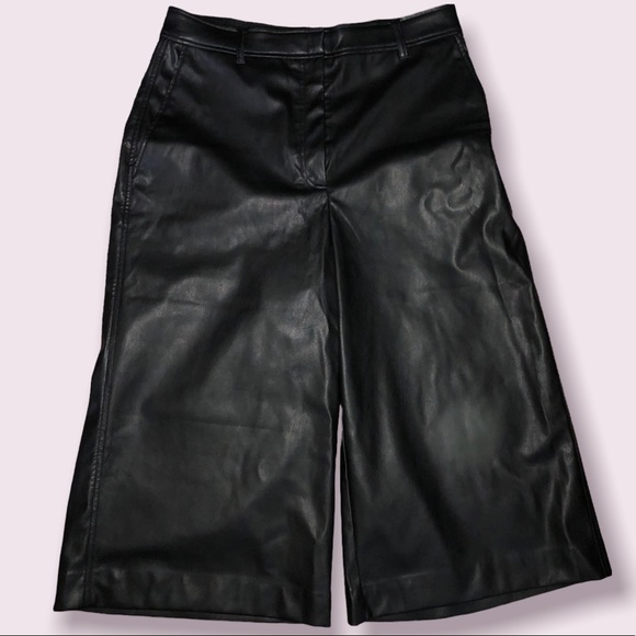 Babaton Faux Leather Shorts (Black) - Picture 2 of 7